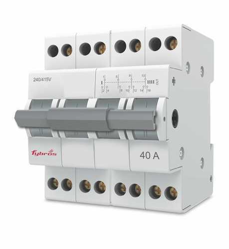 3 Phase 40A 4 Pole MCB Mini Changeover Switch